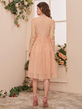 Load image into Gallery viewer, 3D Applique Mesh Overlay Dress
