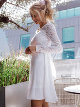 Load image into Gallery viewer, Open Back Bow Detail Lace Bodice Dress
